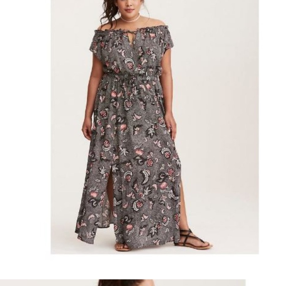 Torrid off the shoulder dress sz 2x